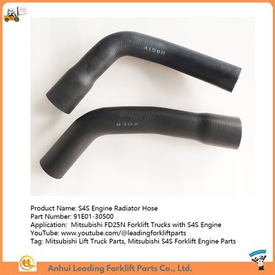 Mitsubishi S4S gaffeltruck -motordele|FD25N gaffeltruck radiatorslange|Mitsubishi Lift Truck Parts|91e 01-30500
